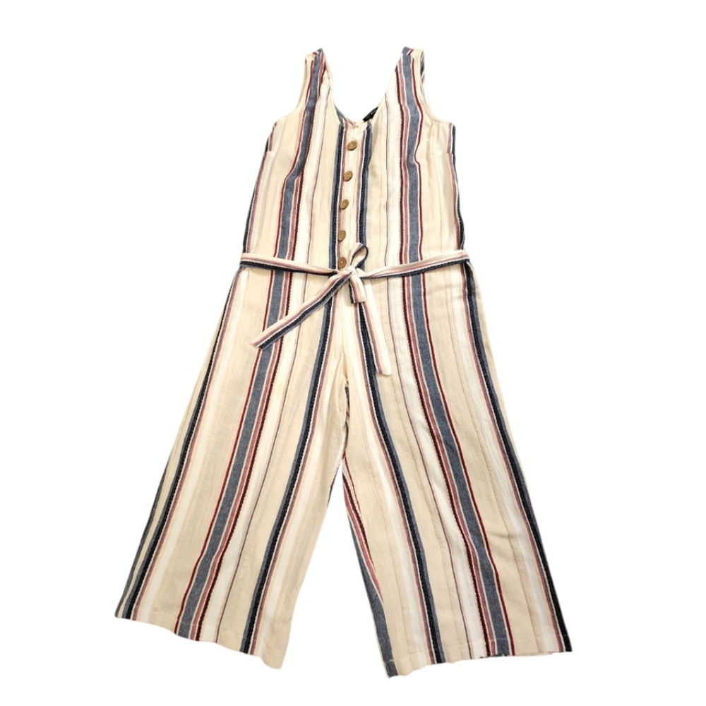Lily Black Striped Sleeveless Jumpsuit